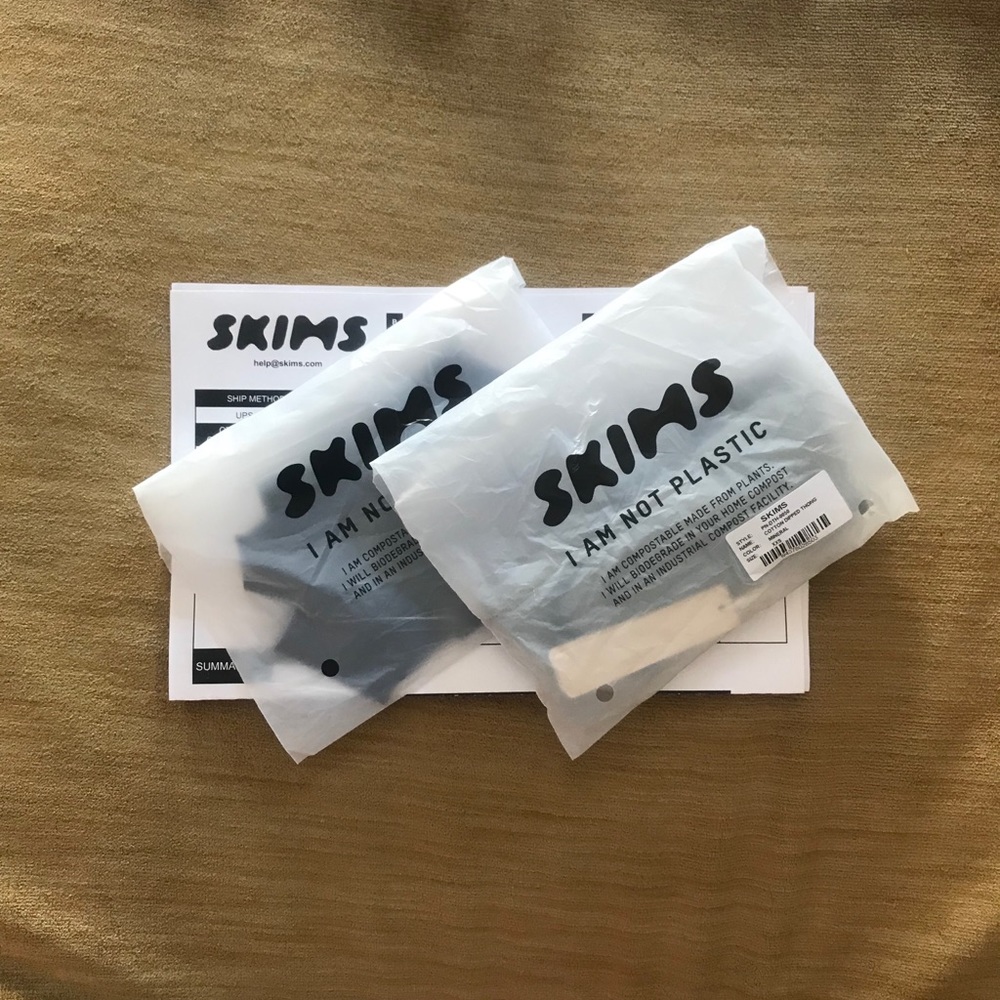 XX SOLD XX Skims || Smooth Essentials Dipped Thong - Picture 8 of 8